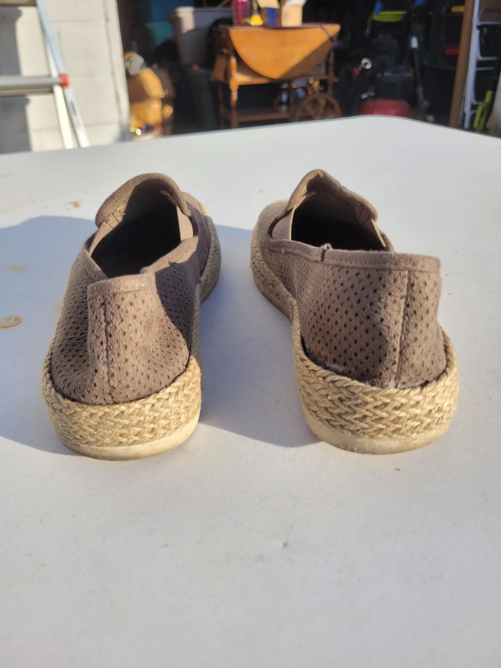 Esprit Perforated Slip-On Espadrille Flats